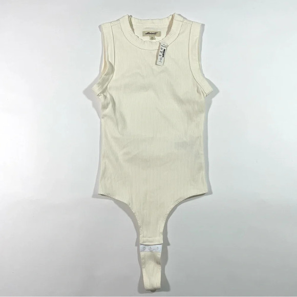 New Madewell Crewneck Thong Bodysuit Sleekhold NL401 - Picture 3 of 9
